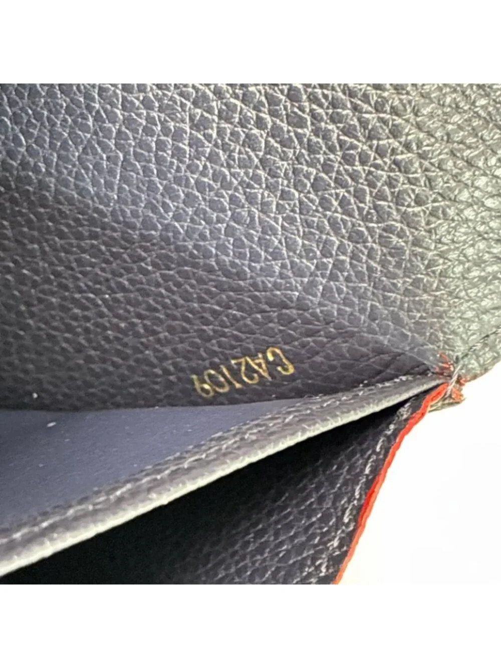 Louis Vuitton Bifold Wallet Portefeuille Sarah Navy